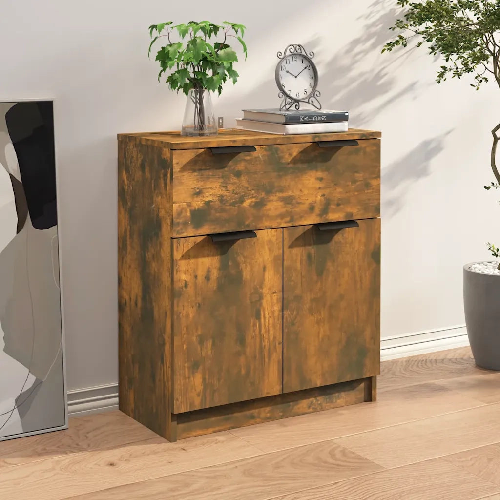 Credenza Rovere Fumo 60x30x70 cm in Legno tecnico