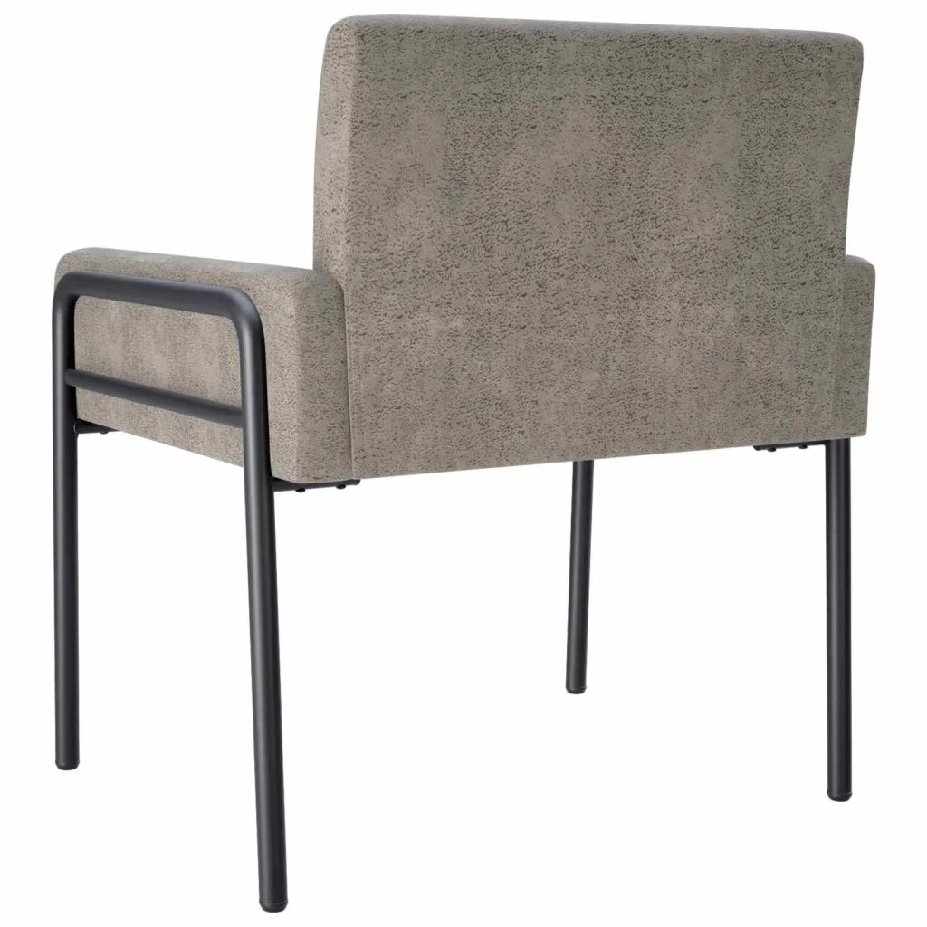 Sedia d'accento Grigio Chiaro Pelle Scamosciata Sintetica 42044856