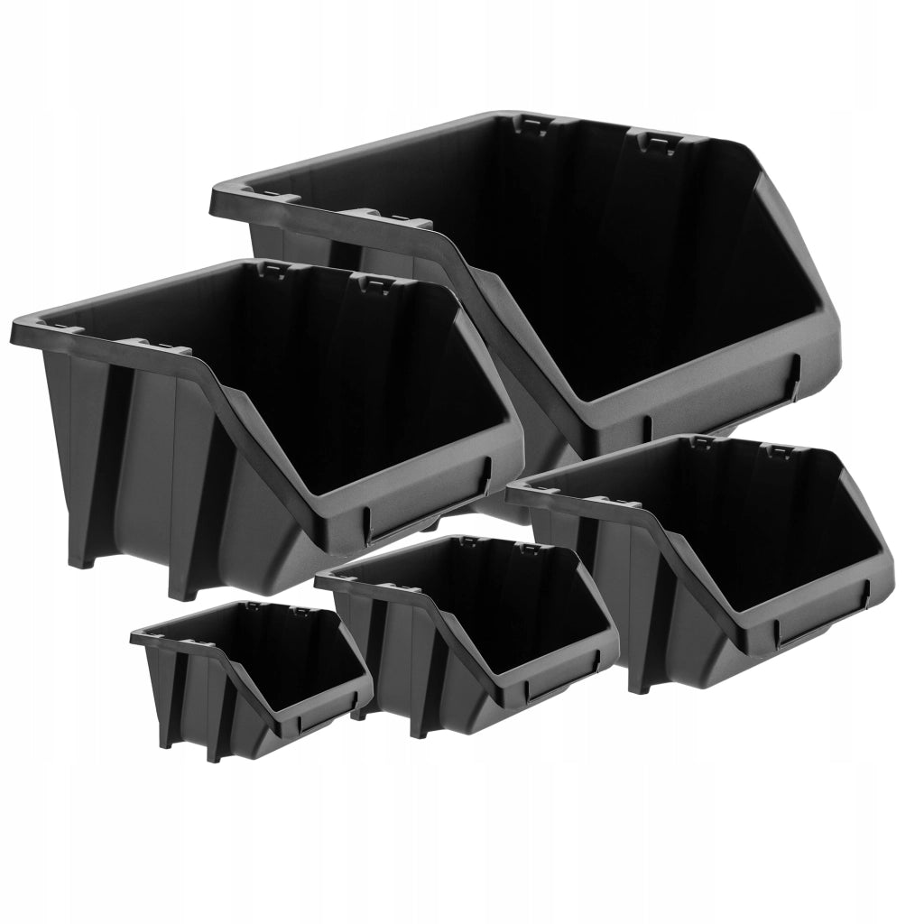 Set di 50 vassoi portaoggetti KADAX per officina, dimensioni 214x198 mm.