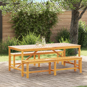 Set da pranzo da giardino 3 pezzi, legno massello di acacia