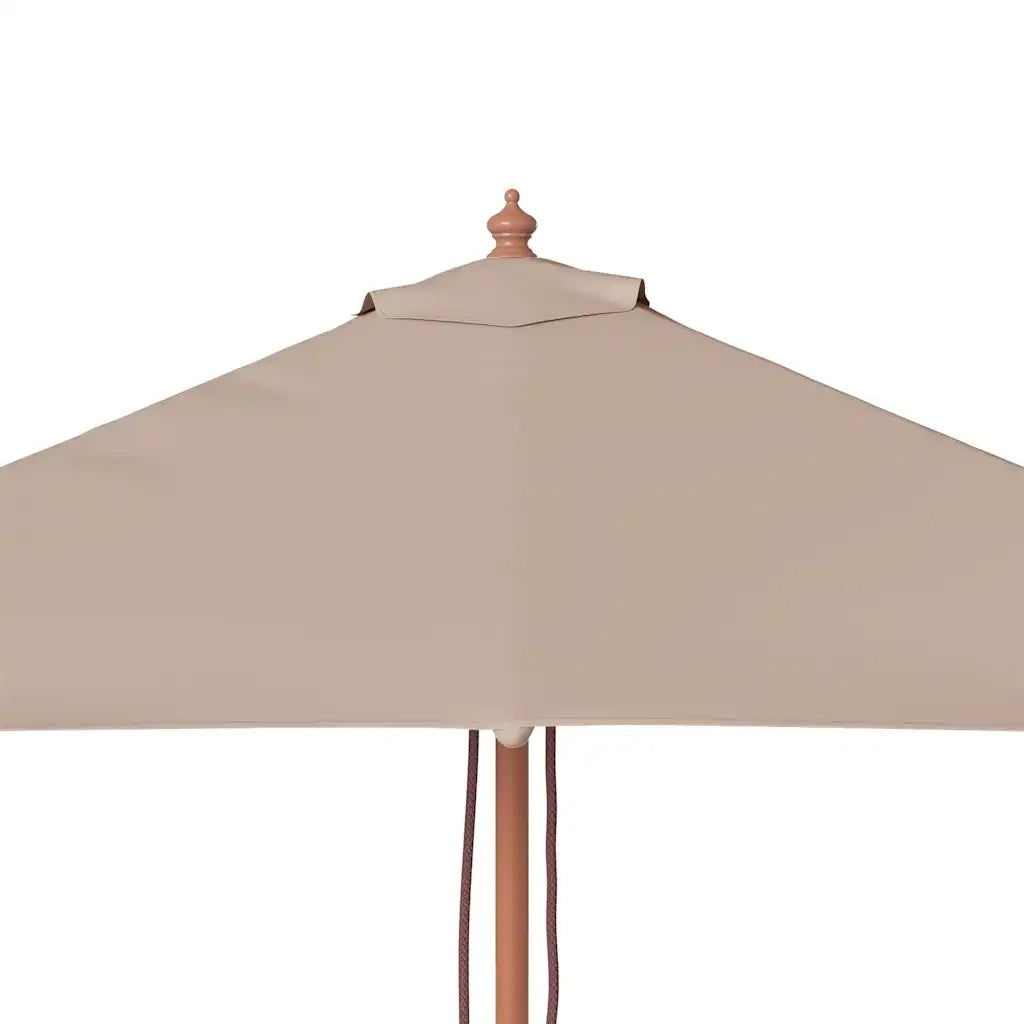Ombrellone da Esterni-Ombrello da giardino con Palo in Legno 150x200 cm Tortora
