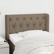 Testiera ad Orecchio-Testata con Orecchie Tortora 83x16x78/88 cm in Tessuto 838562