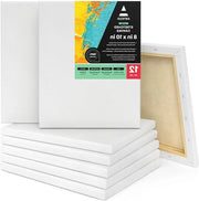 Telaio da dipinto - 203x254 cm - Set da 12 - Preparato - Stendardo - Telaio per pittura - 100% cotone - Tecniche di pittura - Materiali per pittori - Professionisti - Pittori dilettanti telaio grande