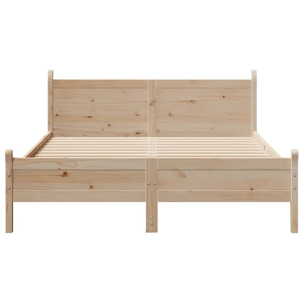 Letto senza Materasso 120x200 cm in Legno Massello di Pino