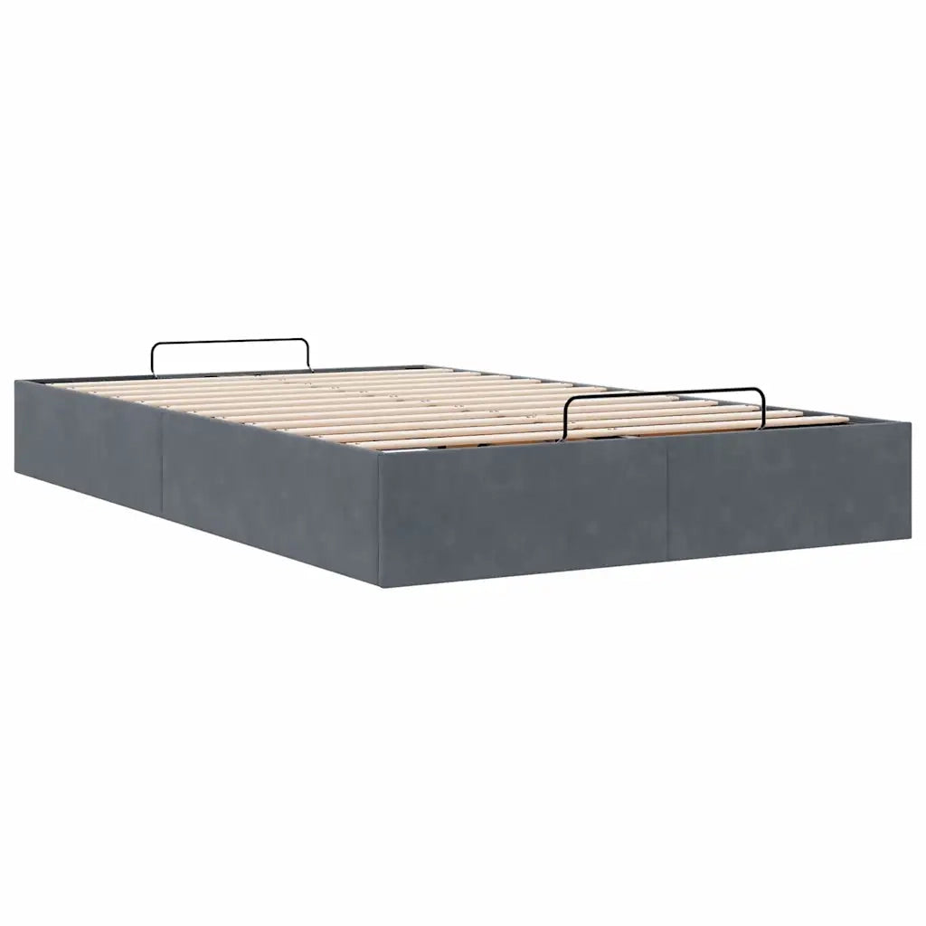 Struttura Letto Pouf Senza Materasso 120x200 cm Velluto 3310956