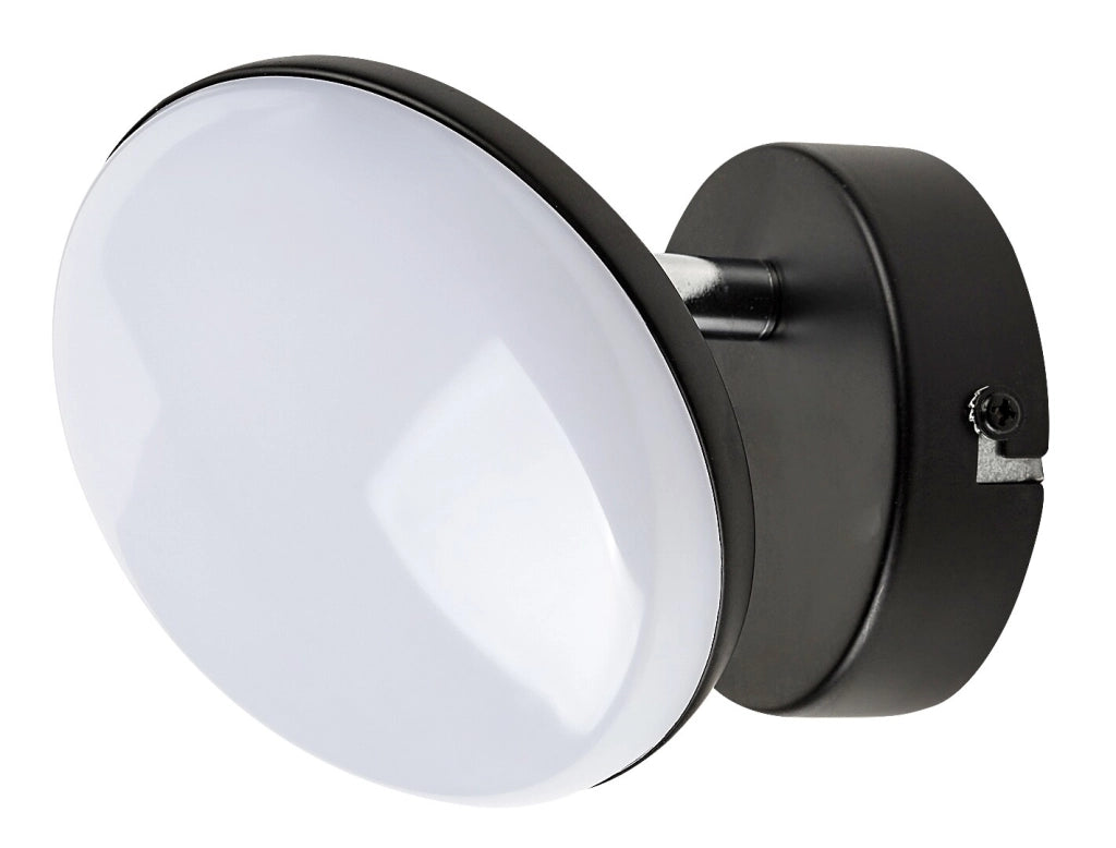 Applique minimal nera tonda orientabile LED 4W Madi Rabalux