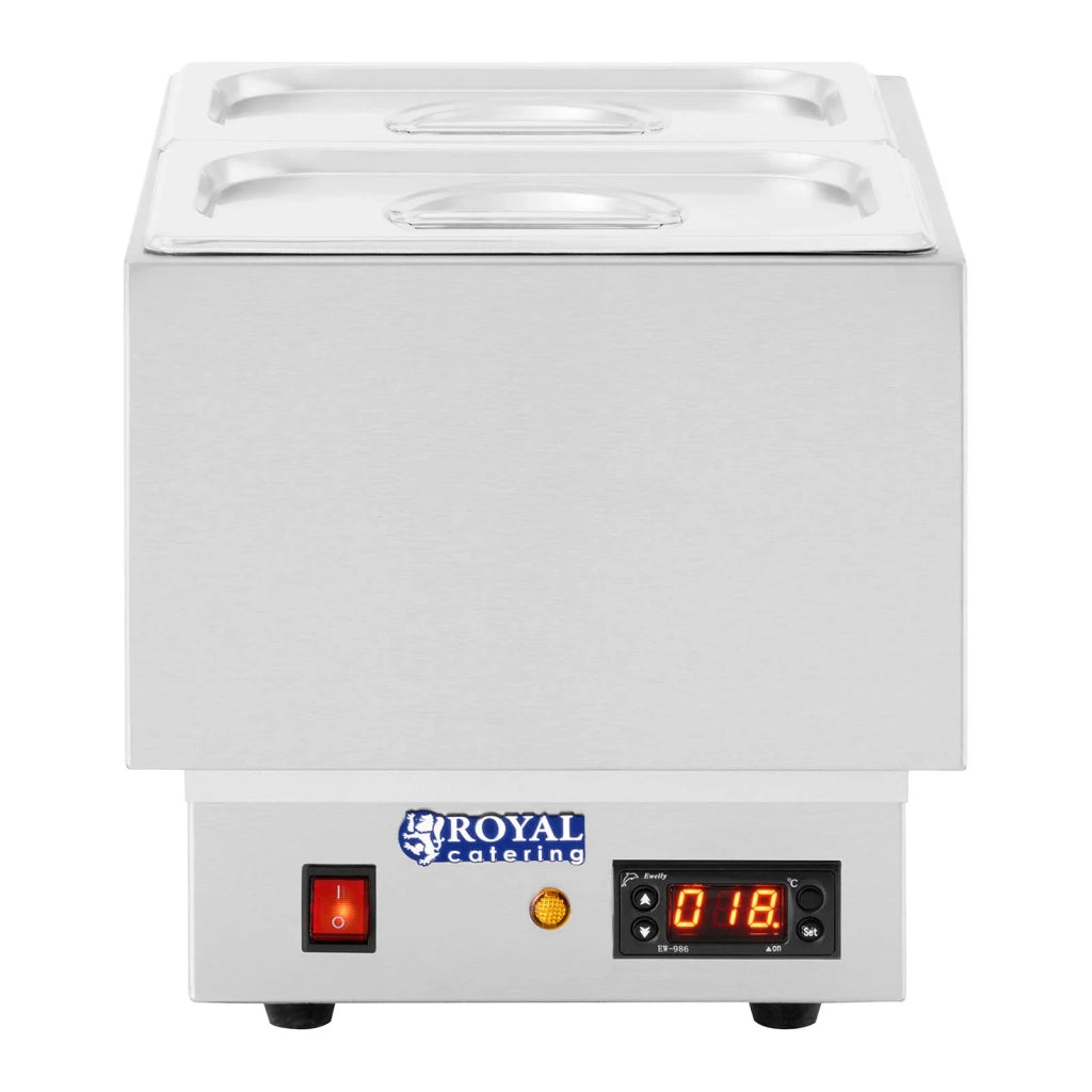 Scioglitore di cioccolato con 2 teglie GN 1/4 in acciaio inox 14_0004305
