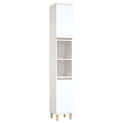 Mobile bagno 30 x 30 x 190 cm in legno ingegnerizzato bianco 02_0006547