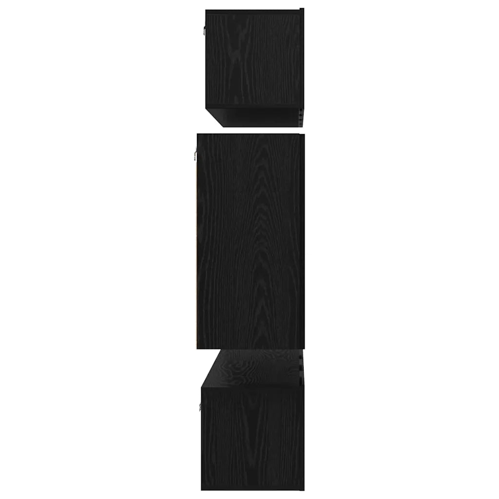 Set mobile TV 6 pcs Rovere Nero Legno multistrato 3393433