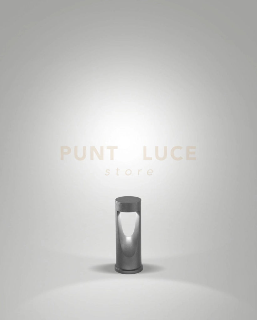 TEO PALETTO PER ESTERNO NERO LUCIDO ALTEZZA CM.30 A LED 13W 3000K 1170LM IP65
