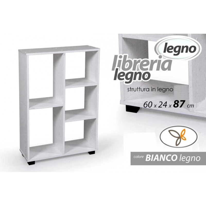 Mobile scaffale libreria arredo casa o ufficio cm 60 x 24 x 87 h