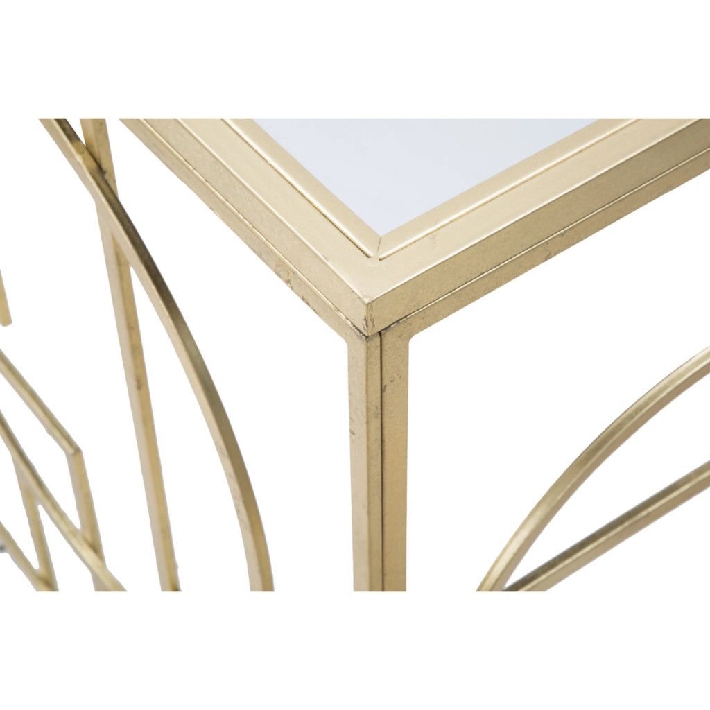 Tavolo Consolle VKH625, Oro, Metallo, 120x41x81 cm