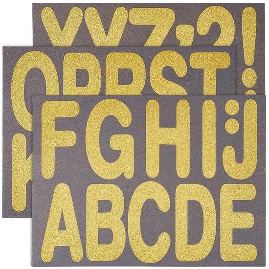 Etichette alfabetizzate grandi - 15 fogli - 465 pezzi - adesivi autoadesivi - decorazione per classe/festa - 9,5 cm