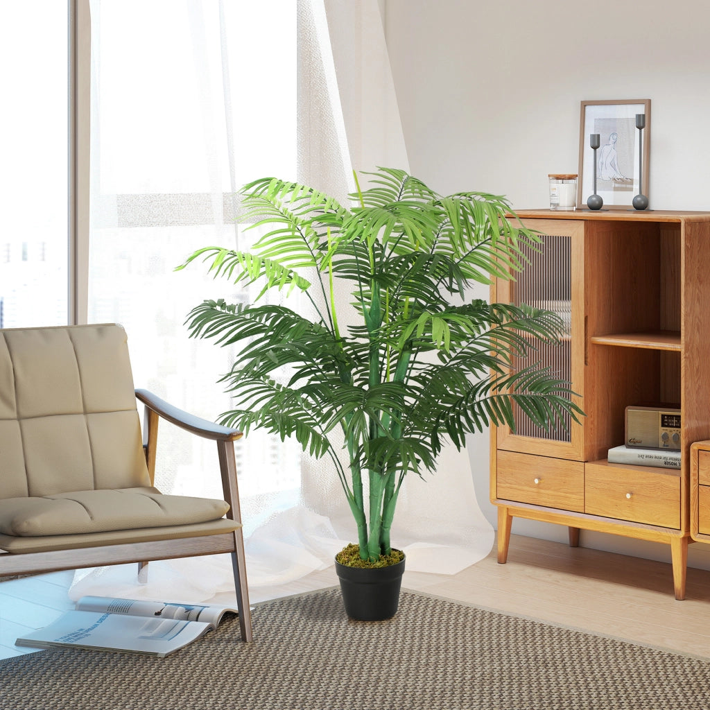 Palma Artificiale 125cm ¨C Xylo ¨C 18 Foglie con Vaso per Giardino Balcone