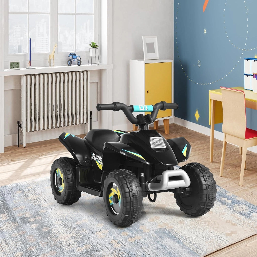 Auto elettrica per bambini, Quad elettrico per bambini ATV 6V, camminata anteriore/posteriore, sedile ergonomico, ruote antiscivolo, caricatore incluso, carico 30 kg, per ragazzi e ragazze 3