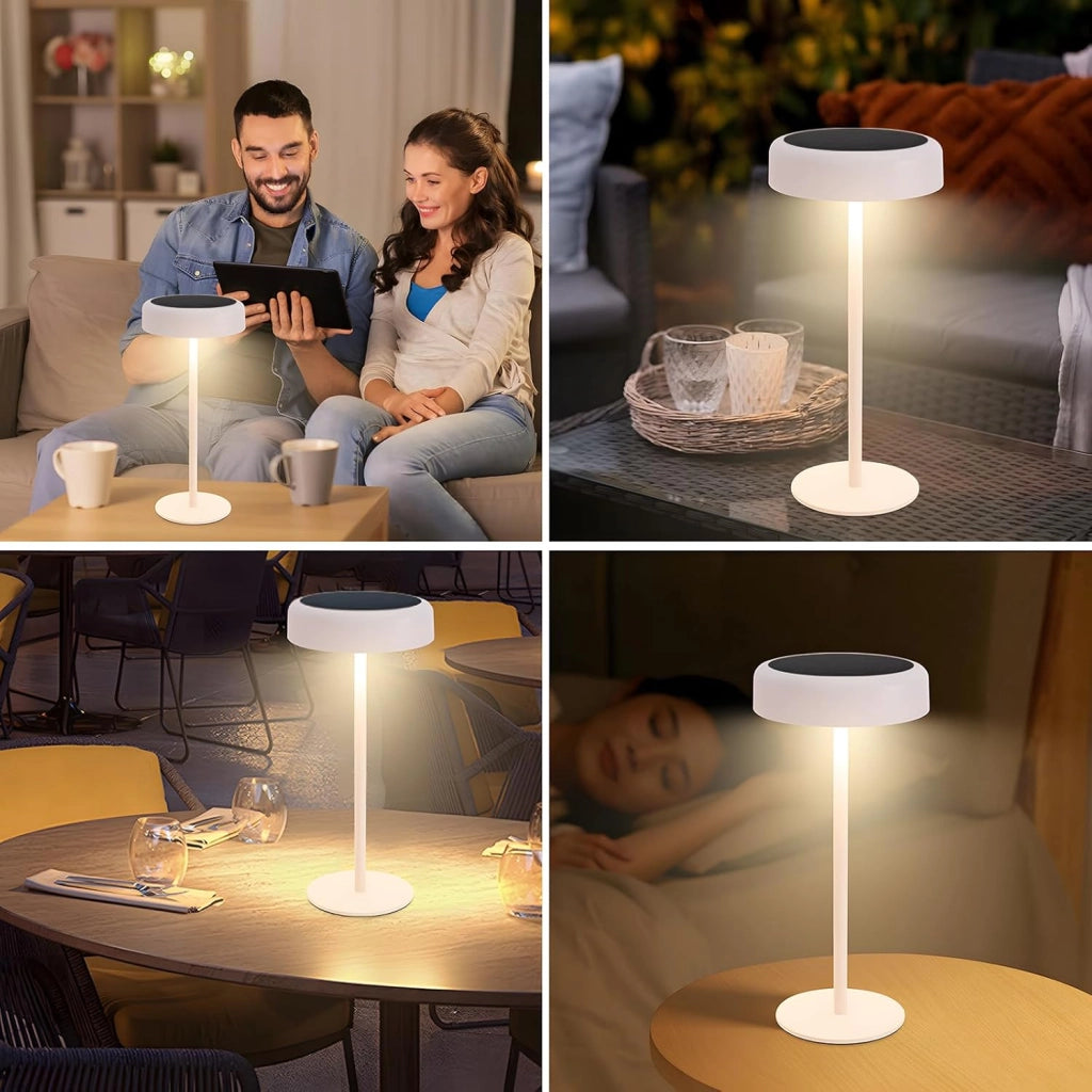 ZMH Lampada da tavolo LED wireless solare batteria ricaricabile touch dimmerabile per soggiorno comodino