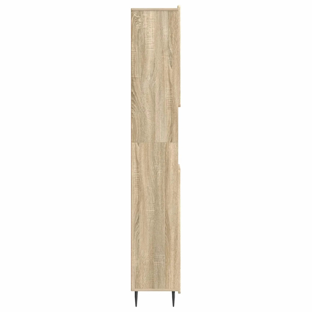 Armadio da Bagno con Ripiano Aperto ZWOLLE Rovere Sonoma 896377