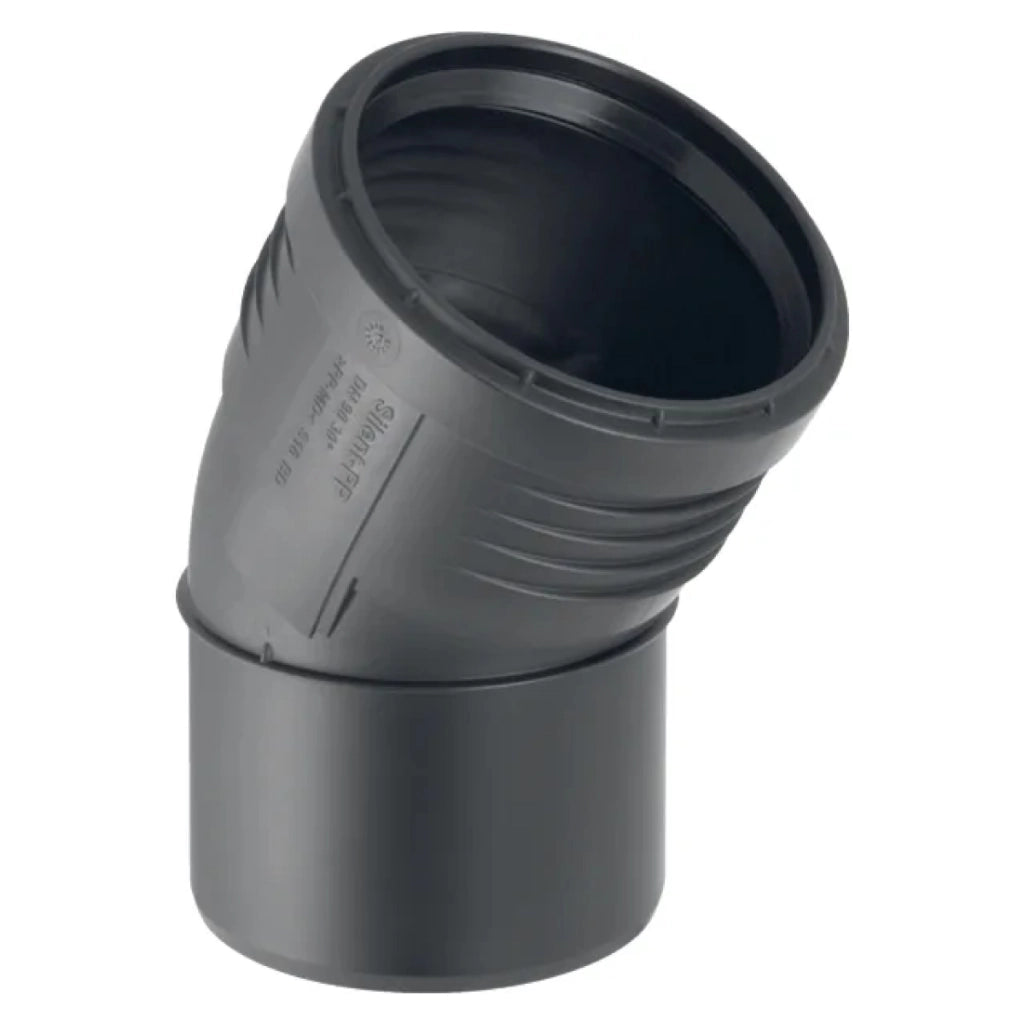 CURVA 30Â° AD INNESTO IN PP CON GUARNIZIONE SERIE SILENT - EE 75  - GBR