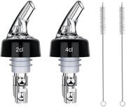 Set di Servizio per Wijn/Cocktails/Olio - 2 Pezzi - Universale - Sostituzione Duratura - In Resina Duro - Acciaio Inossidabile 304 - Dispensatore di Servizio