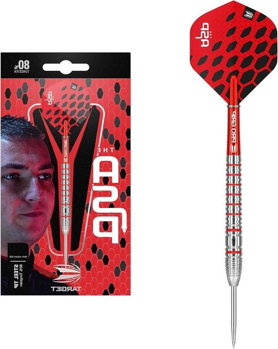 Set di Lancette da Darts in Acciaio al 80% di Tungsteno con Punta in Acciaio - Lancette da Darts di Alta Prestazione con Punta in Tungsteno