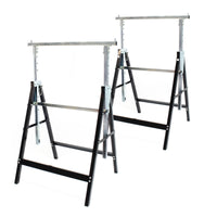2x Cavalletti per ponteggi Telescopici Richiudibili Altezza regolabile 80-130cm Max 200kg Cantiere