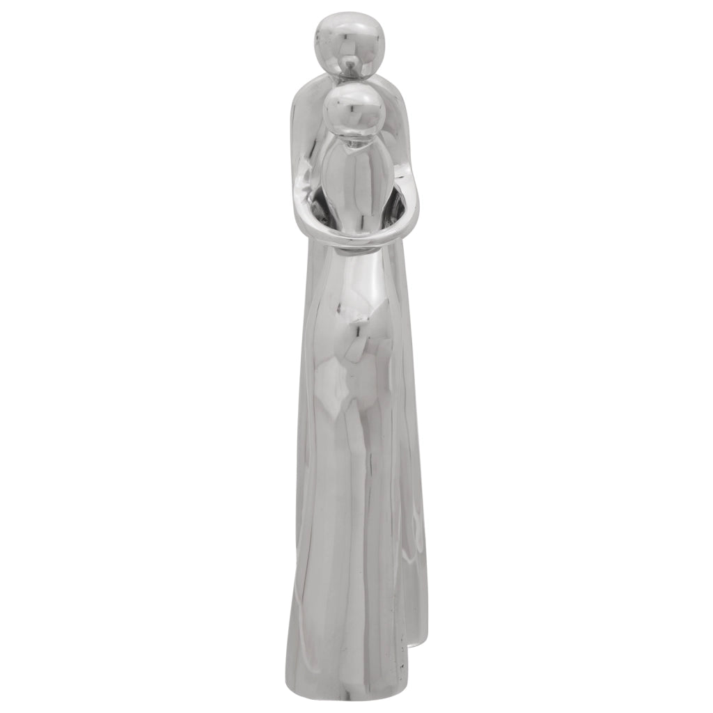 Scultura Argento 10x16x49 cm Alluminio