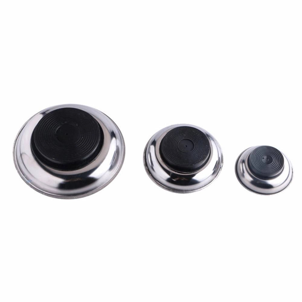 Trade Shop - Set 3pz Vassoio Vaschetta Piatto Magnetico Porta Minuteria Viti Bulloni 7/11/15 -