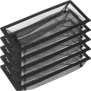 Abitazione per filtro di ventilatore a pavimento, set di 5 filtri per abitazione per ventilatore a pavimento, filtro per abitazione per ventilatore a pavimento in rete (4 x 10 pollici) - nero - 10in
