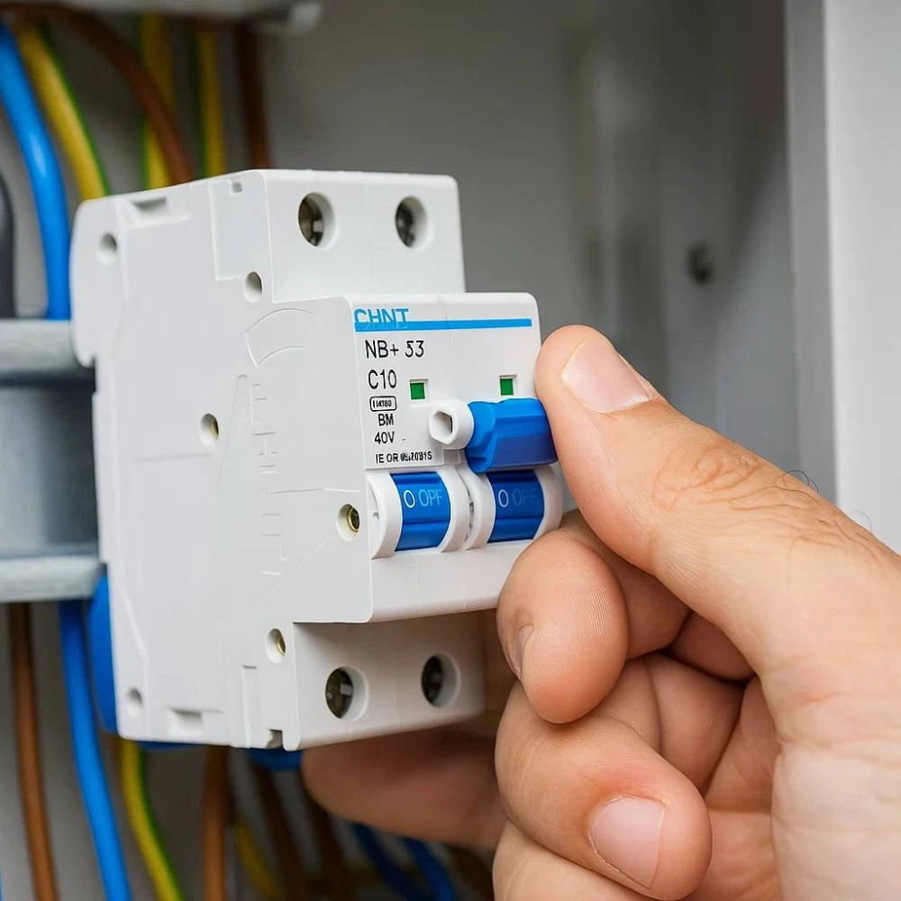 Chint nb1-63 interruttore magnetotermico 2 poli modulabile per impianti civili *** ampere 10 ampere, confezione 1
