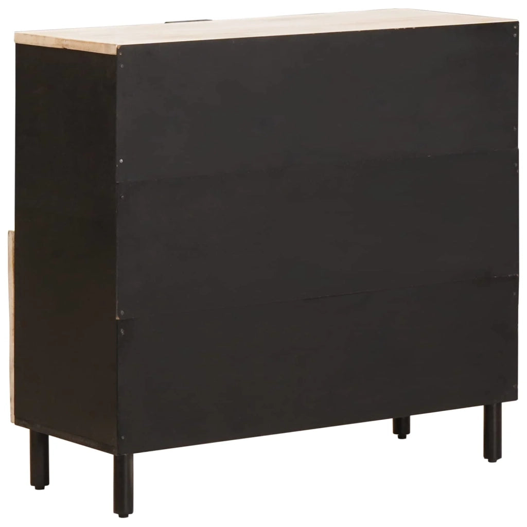 Credenza-Buffet-Armadio da cucina Tinta unita Finitura Bianco Lavato