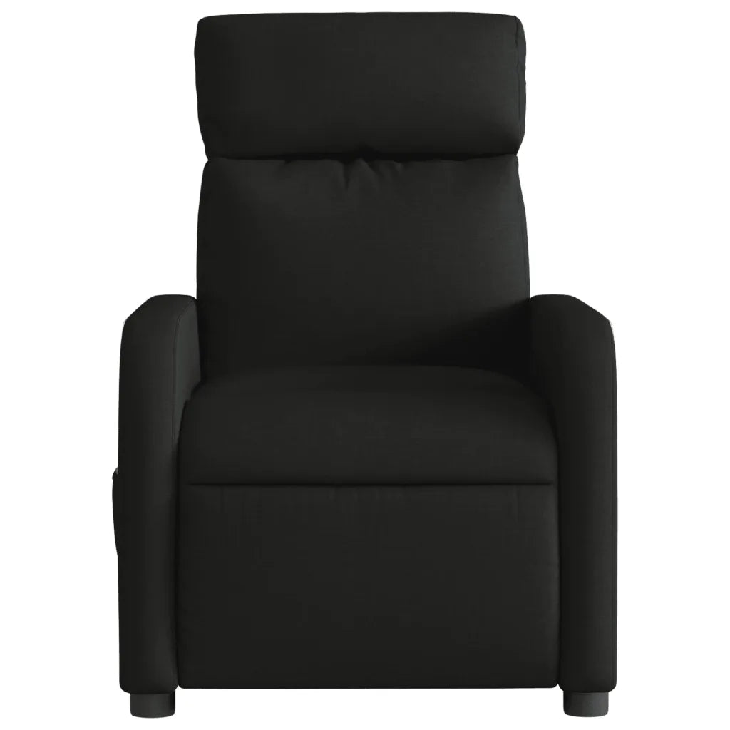 Poltrona | Sedia Relax Elettrica Reclinabile Nera in Tessuto