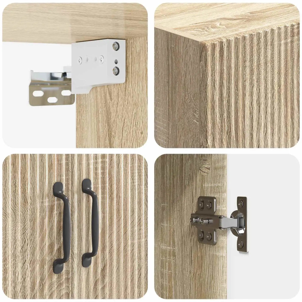 Set di armadi 2 pcs Rovere Sonoma Legno ingegnerizzato 3416819