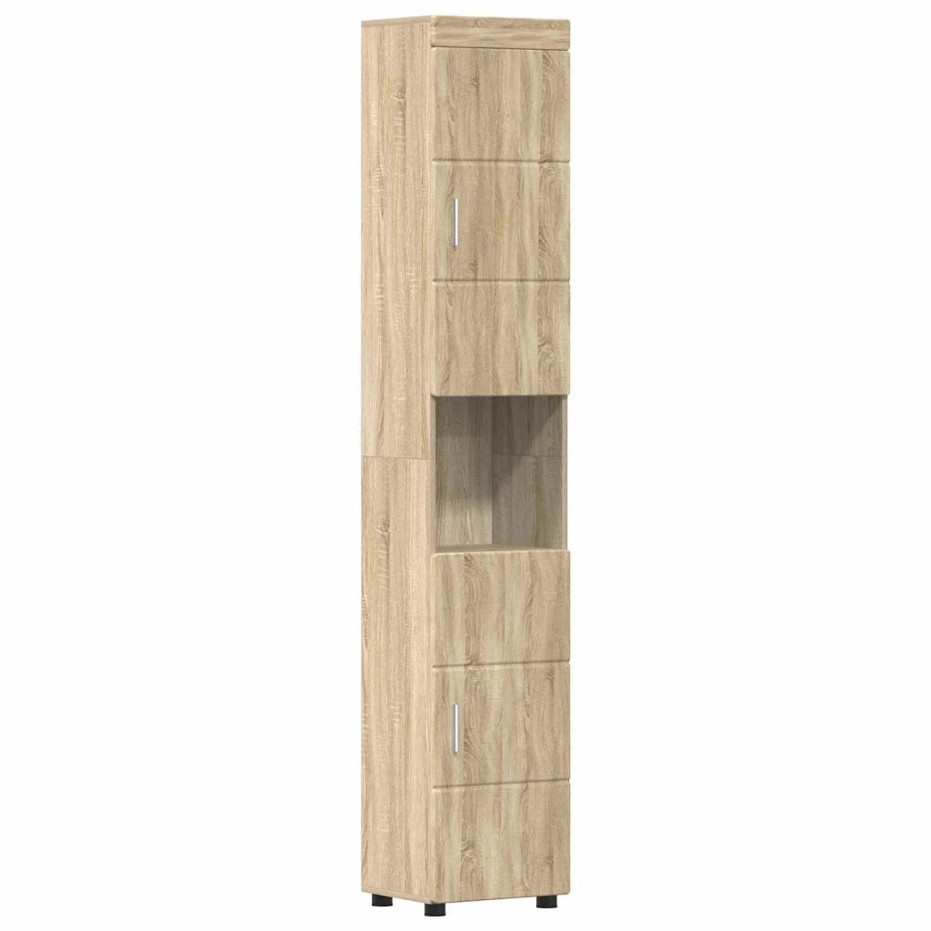 Set di Armadi da Bagno TULUM Rovere Sonoma 37 x 31,5 x 203 cm 880353