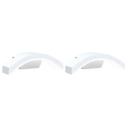 Set di 2 eleganti e versatili applique LED da esterno IP54 27,5 x 7 x 10 cm in alluminio bianco 02_0056594