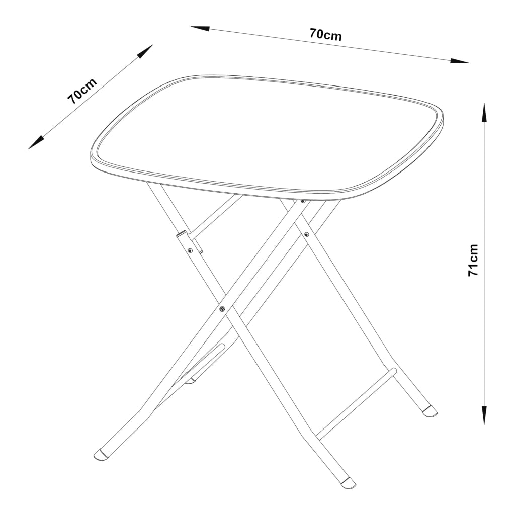 Tavolo da giardino pieghevole 71 x 70 x 70 cm azzurro cielo 03_0011038