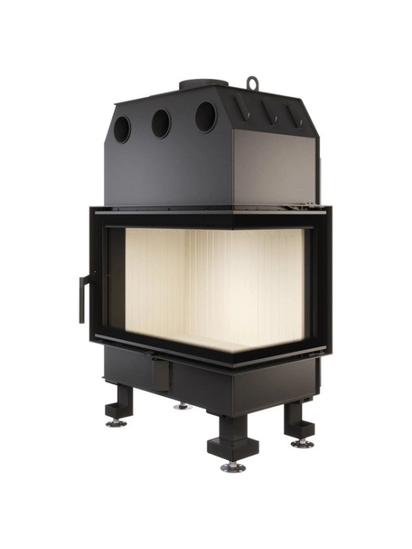 Caminetto ad angolo Inserto Apertura destra Energy 75x50x47 (15,1 kW) ECO