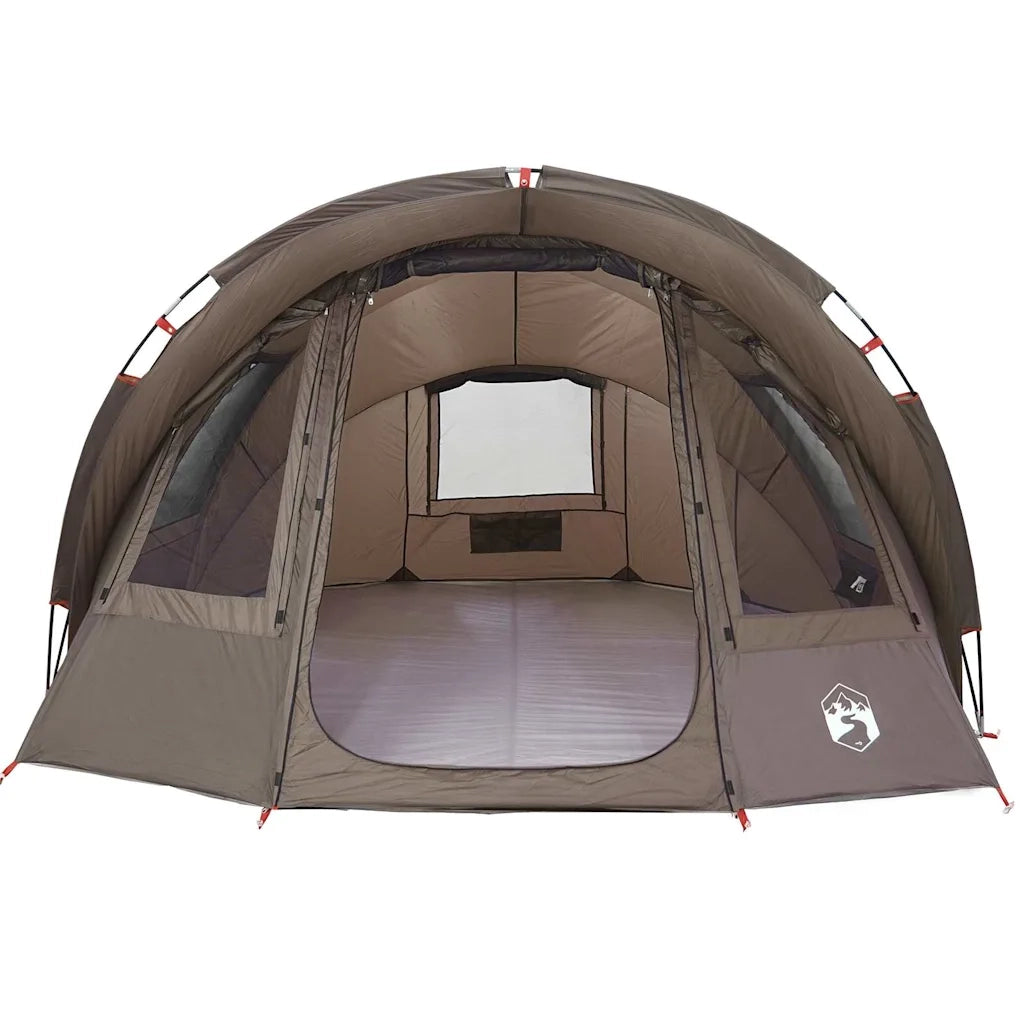 Tenda da Pesca per 2 Persone-Tenda da campeggio Marrone Impermeabile 692587