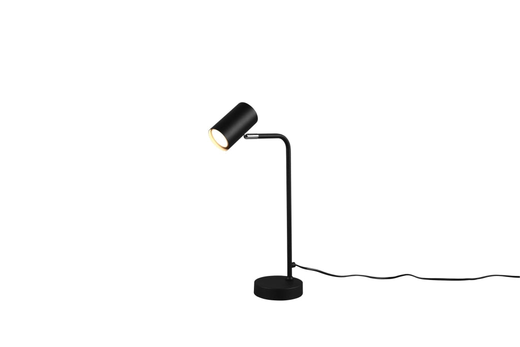Lampada tavolo da Interno a Led in Metallo Nero Opaco