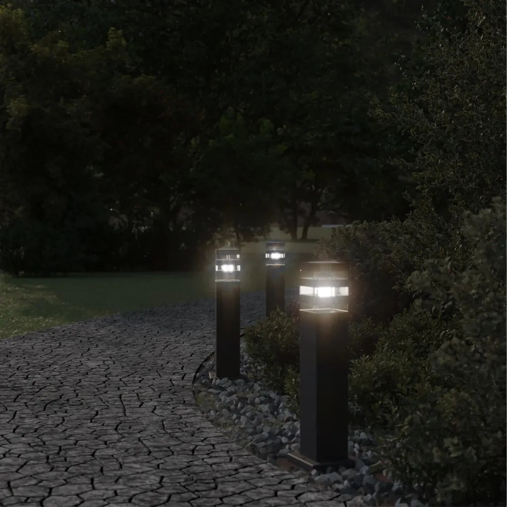 Lampade da Terra per Esterni Nera 50 cm in Alluminio CFW4938747