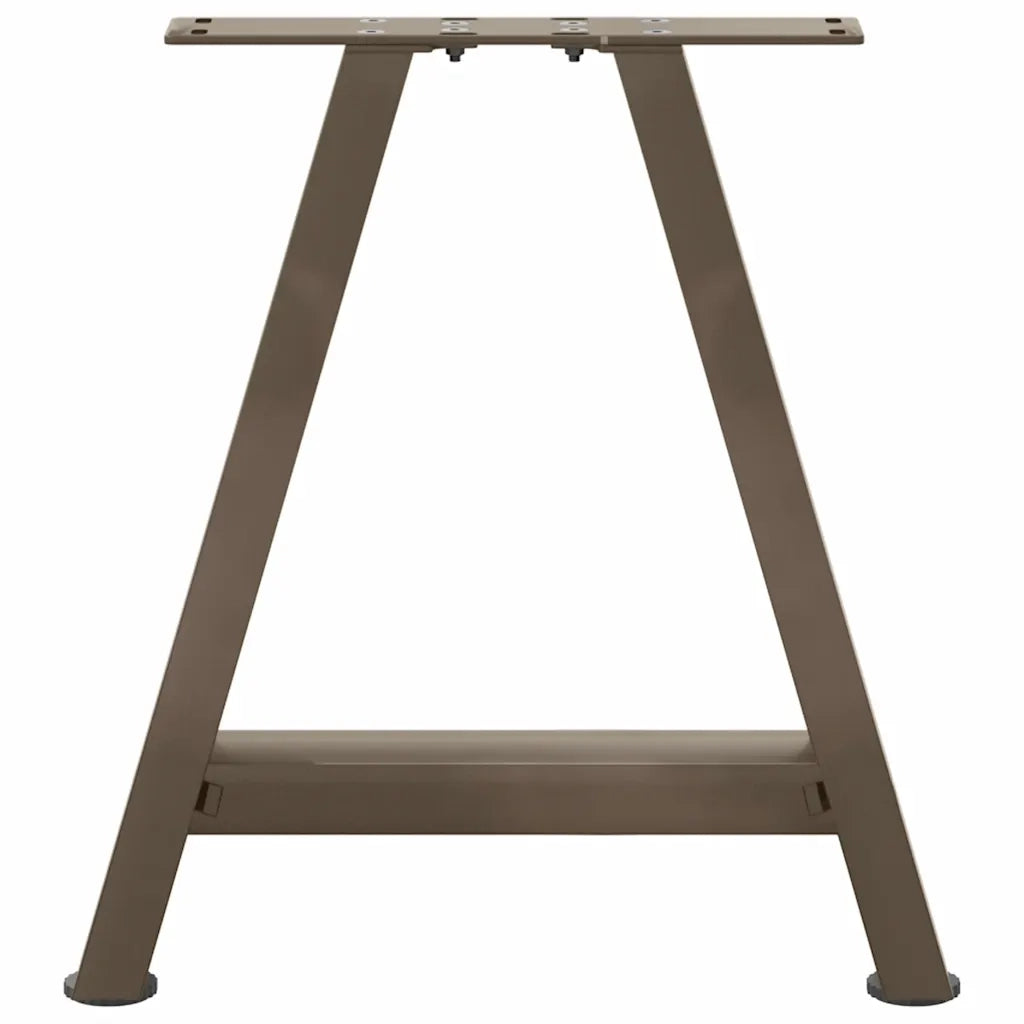 Gambe per Tavolino da Caff¨¨ a Forma di A 2 pz-Set di 2 Gamba per Tavolo 50x(42-43) cm Acciaio
