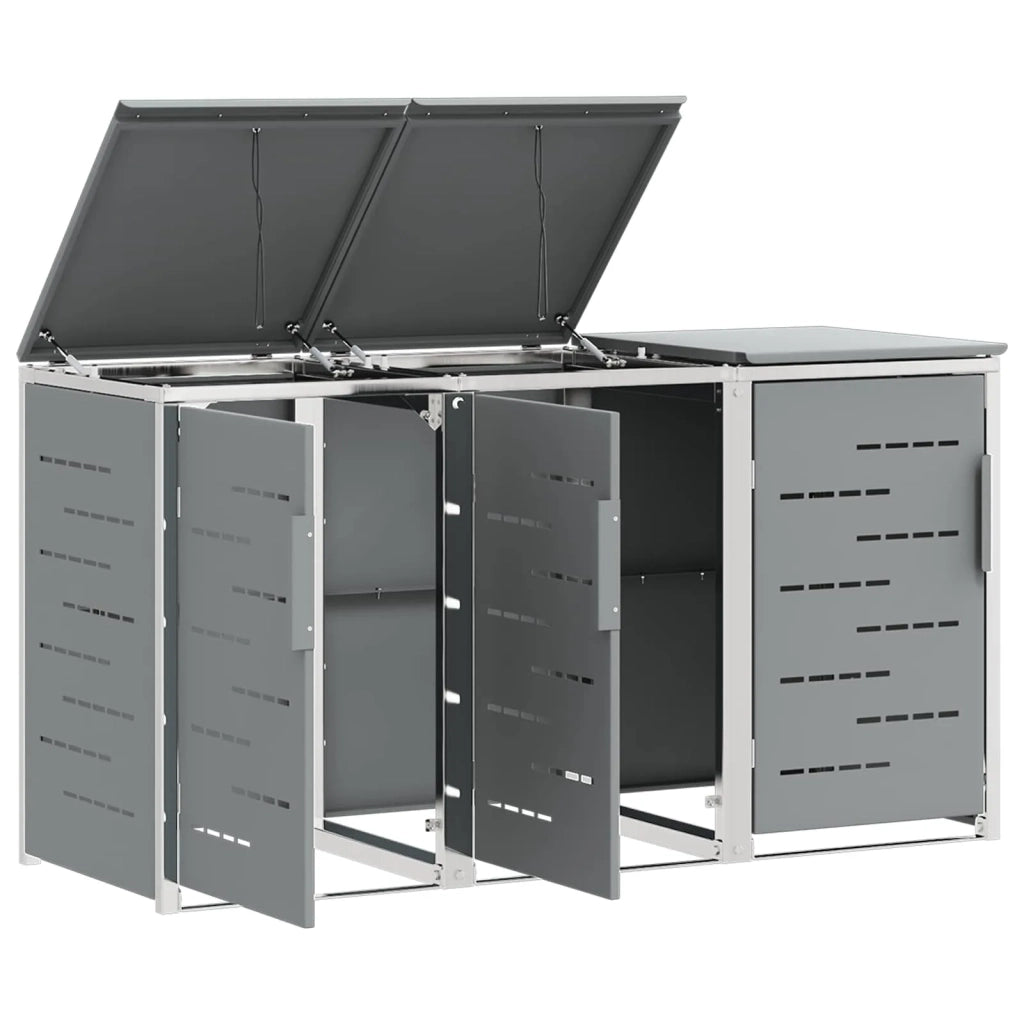 Stoccaggio contenitore a ruote Acciaio Inox Grigio 3422244