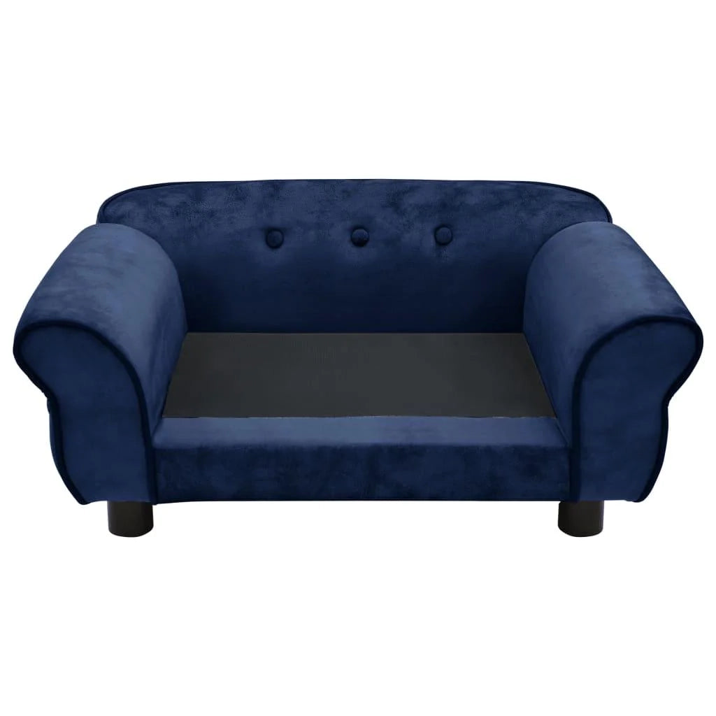 Divano per cani 72 cm peluche blu 02_0000107