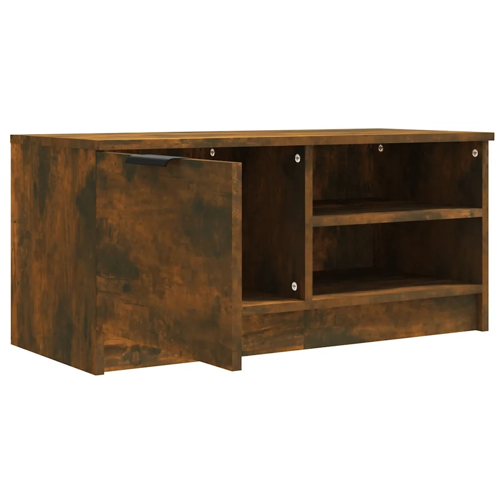 Mobili TV 2 pz Rovere Fumo 80x35x36,5 cm in Legno Multistrato 817118