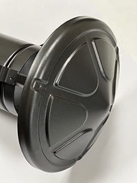 Terminale cinese nero in acciaio inox per stufe a pellet terminale cappello cinese 80