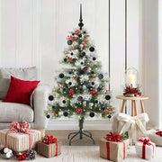 Albero di Natale artificiale Verde e bianco 150 cm