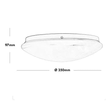 Plafoniera Led Soffitto Lampada Rotonda Luce Fredda Applique Moderno Bianco