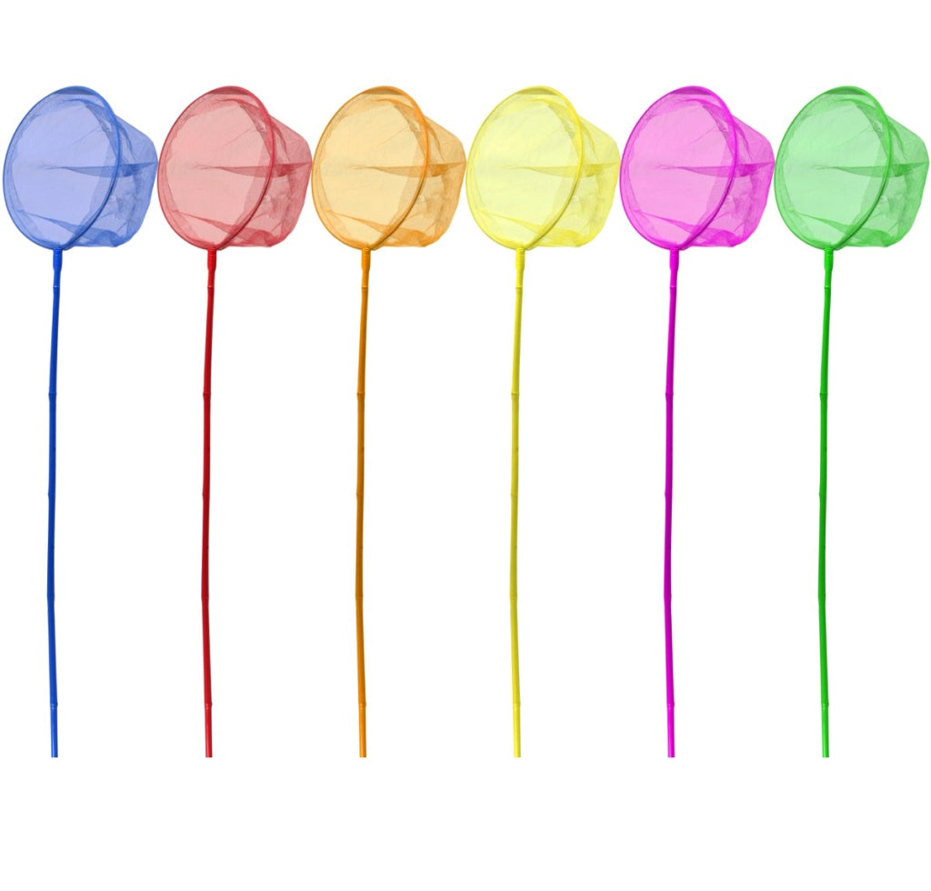RETINO CON MANICO IN BAMBOO CM.10 PER BAMBINI IN COLORAZIONE ASSORTITA
