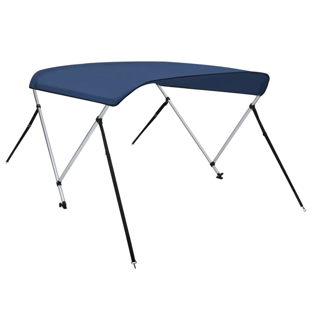 Bimini di Prua con Tendalino a 2 Archi Blu Marino 150x120x110cm CFW8949949