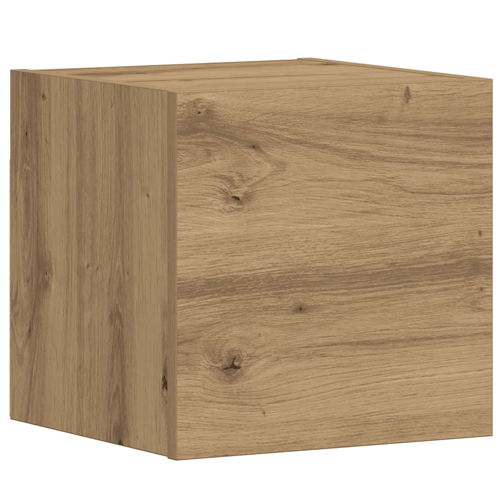 Mobili TV a Parete 5 pz | Armadietto TV | Mobile Porta TV Rovere Artigianale in Legno Multistrato