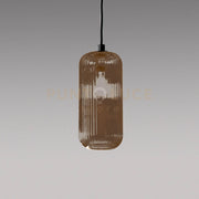 RAIKA V/P- VETRO SOFFIATO AMBRA CON DECORAZIONE COSTE VERTICALI D.12,3CM